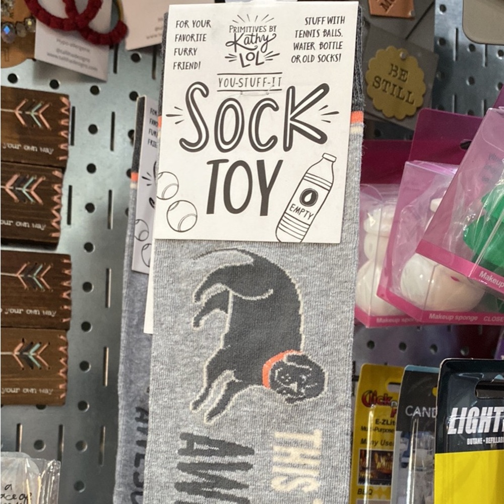 Dog sock toy